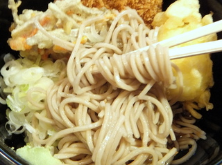 華江戸@江古田(11)冷かけそば320コロッケ100ごぼう天100たまご天80.JPG